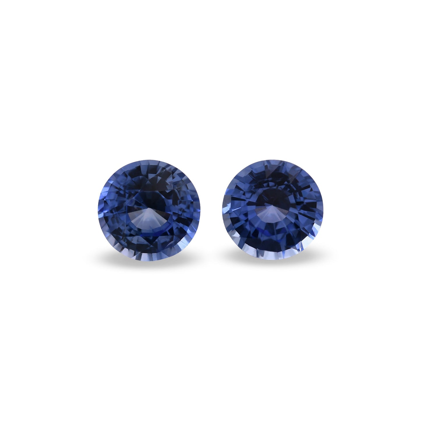 3,11 Karat blauer runder Saphir aus Sri Lanka