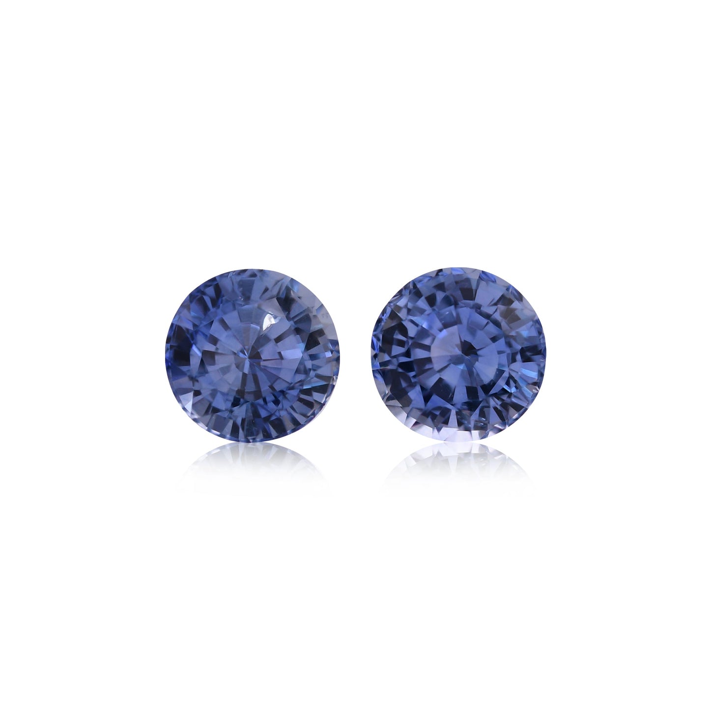 3,20 Karat blauer runder Saphir aus Sri Lanka