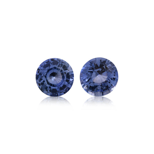 2,91 Karat blauer runder Saphir aus Sri Lanka