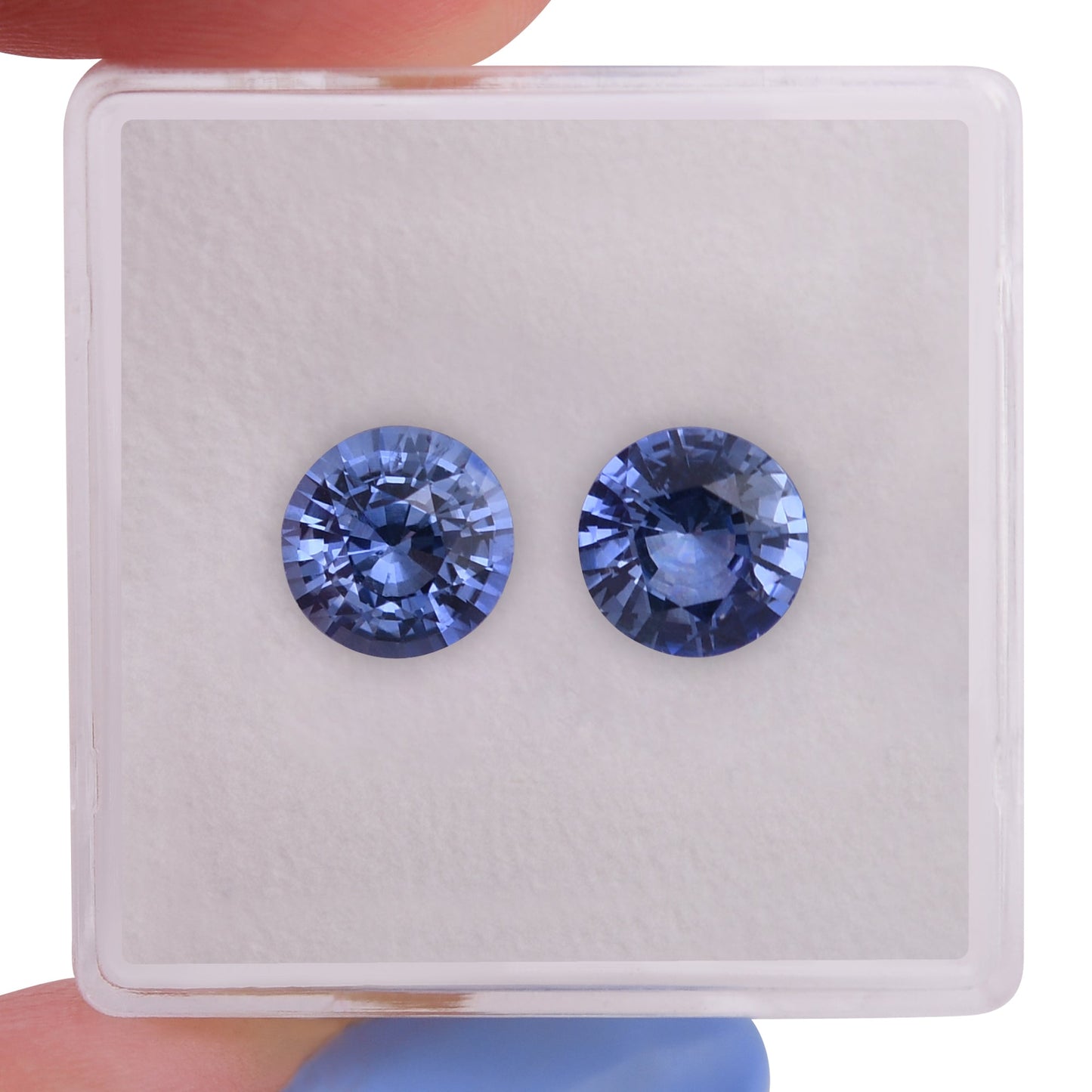 2,91 Karat blauer runder Saphir aus Sri Lanka