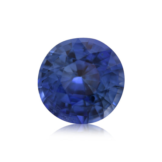 1,60 Karat blauer runder Saphir aus Sri Lanka
