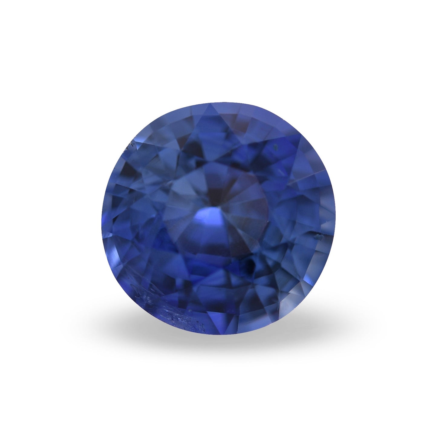 1,60 Karat blauer runder Saphir aus Sri Lanka