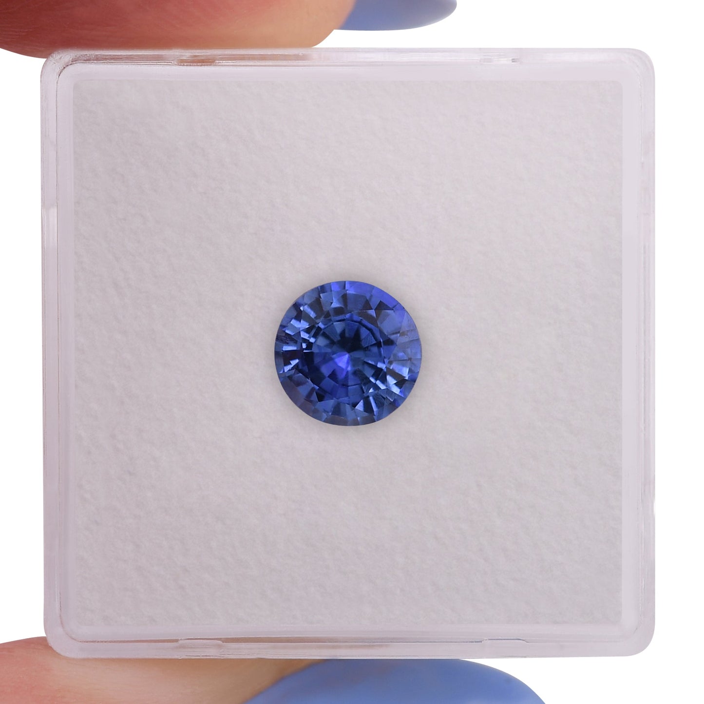 1,51 Karat blauer runder Saphir aus Sri Lanka