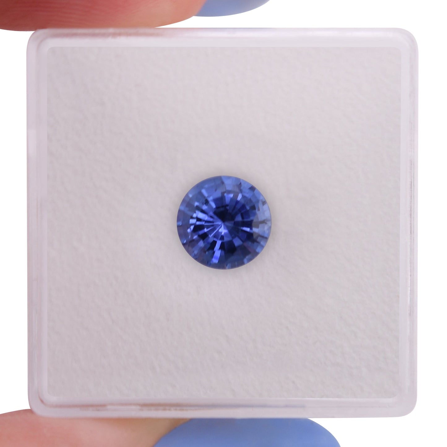1,49 Karat blauer runder Saphir aus Sri Lanka