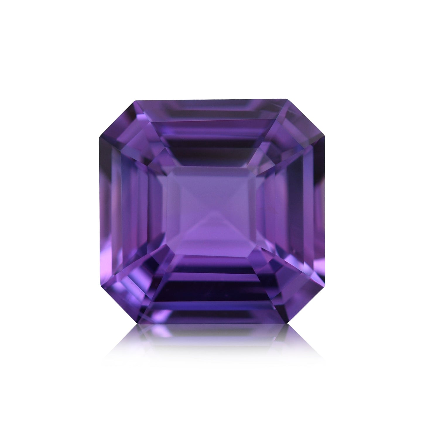 2,09 Karat violetter quadratischer Smaragd-Saphir aus Madagaskar