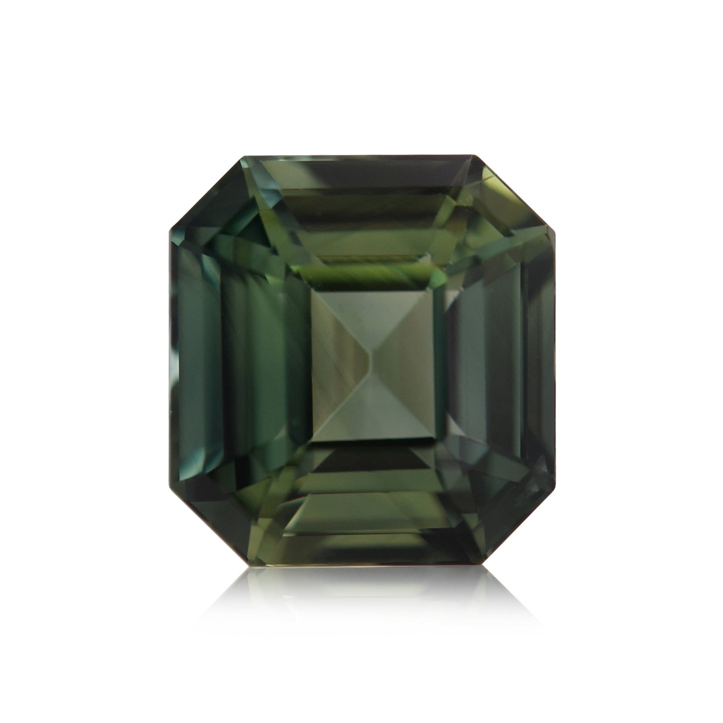 2,06 Karat Grüner Madagaskar Quadratischer Smaragd-Saphir
