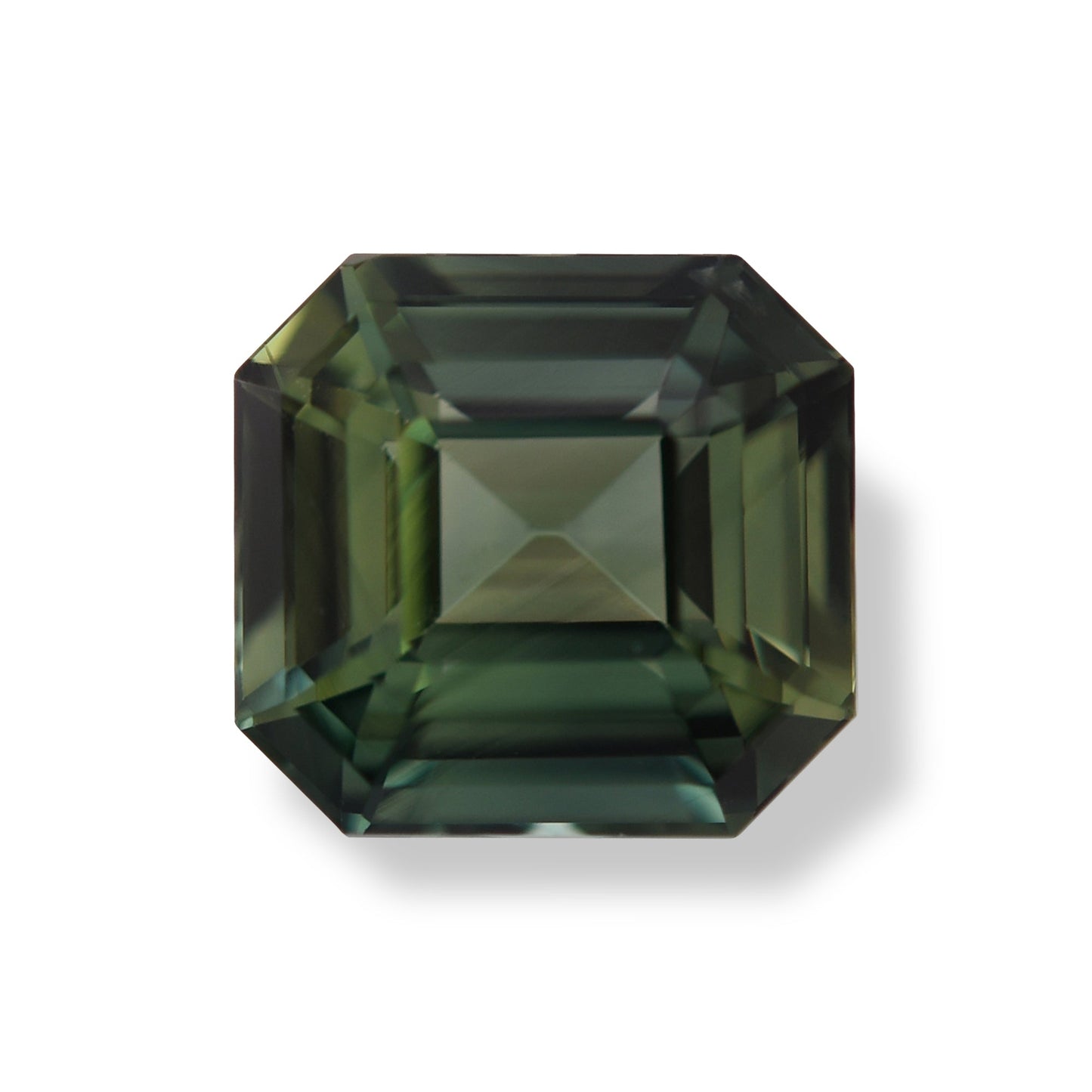 2,06 Karat Grüner Madagaskar Quadratischer Smaragd-Saphir