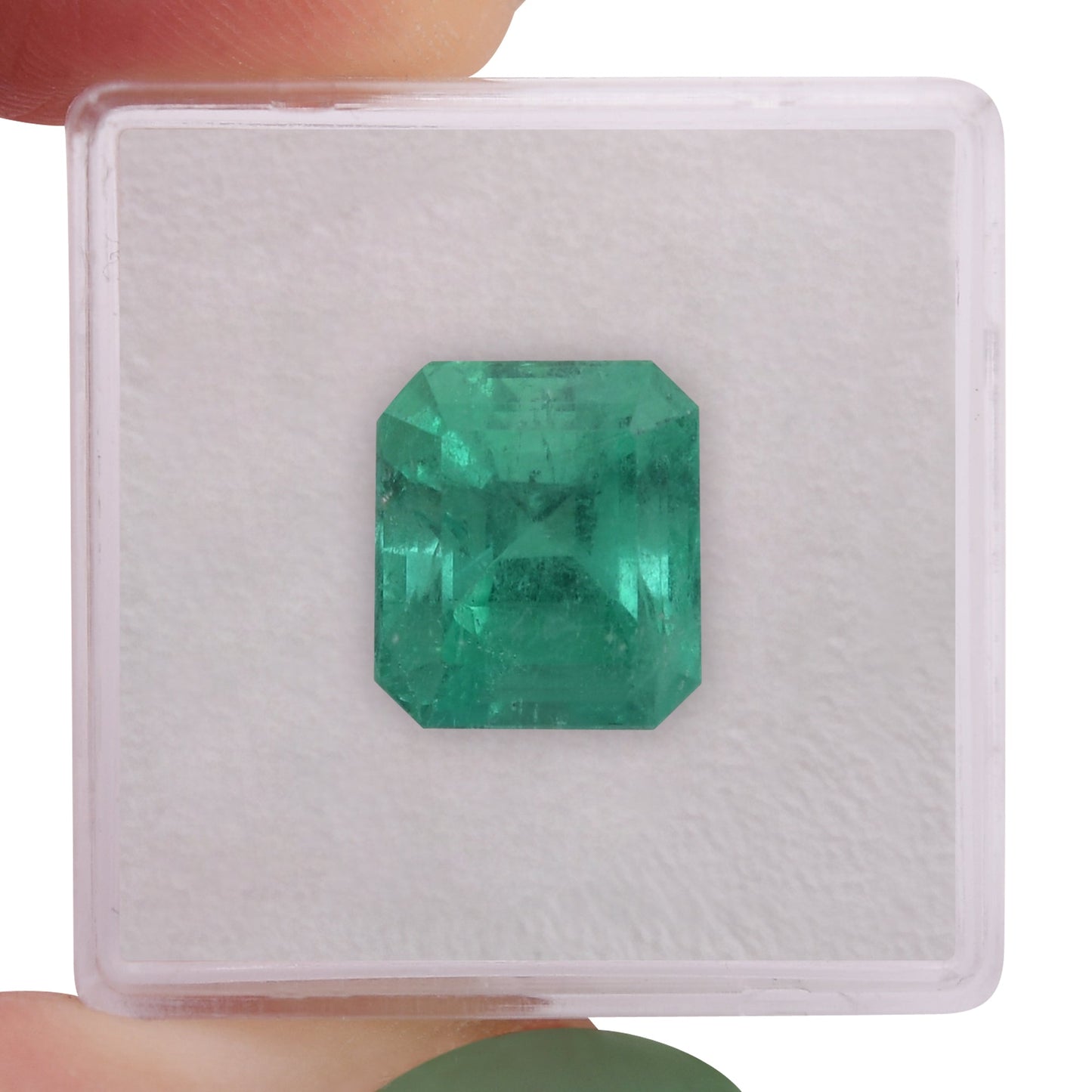 6.12 Carat Green COLOMBIAN Octagon Emerald GIA