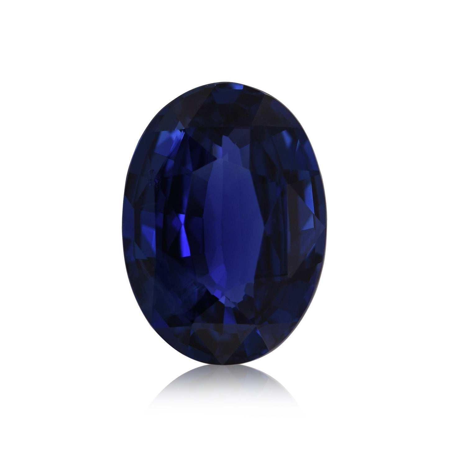 13,60 Karat blauer ovaler Saphir (GIA)