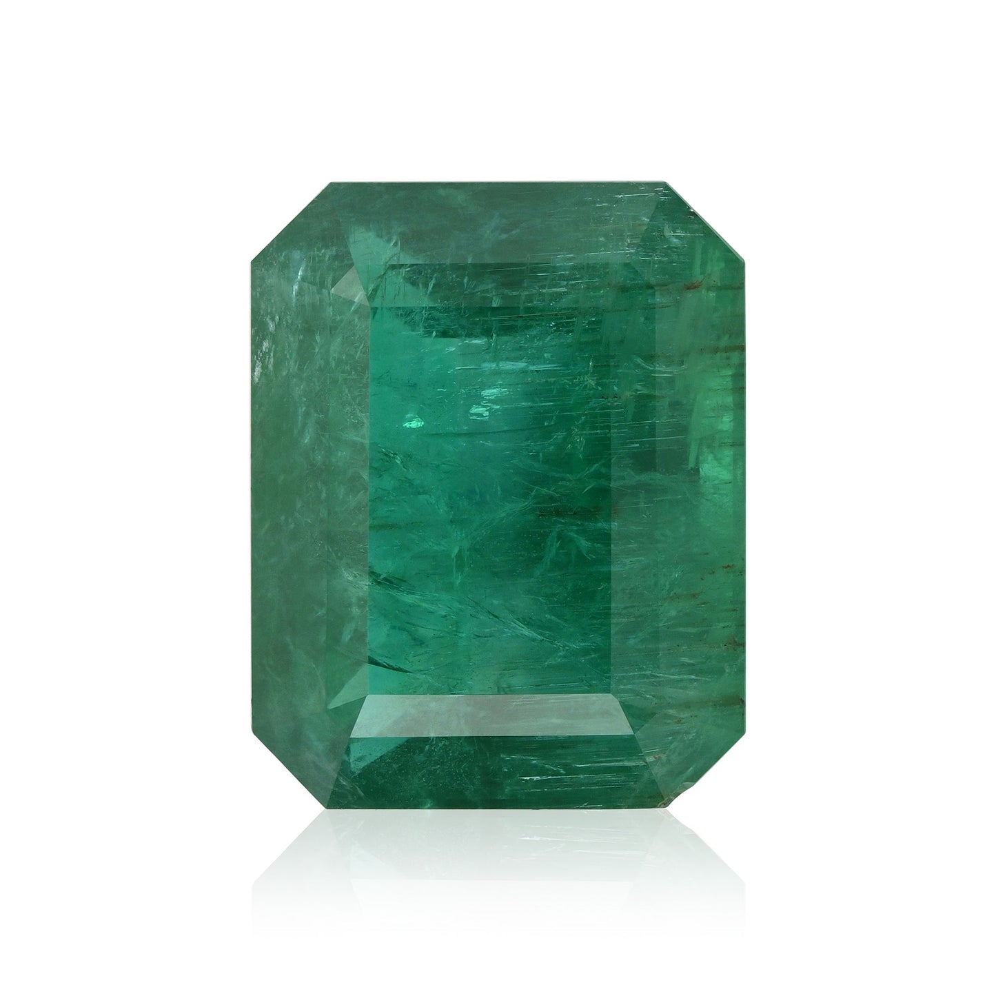 38.37 Carat Green  Octagon Emerald