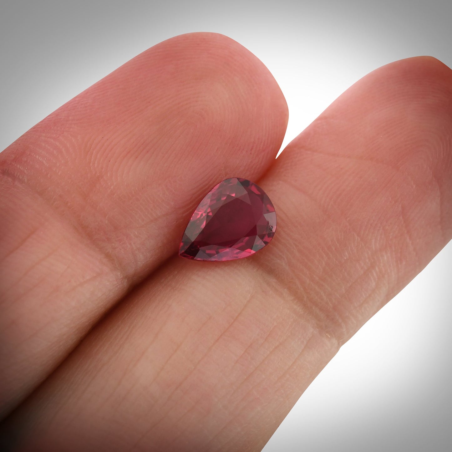 1.11 Carat Red MADAGASCAR Pear Ruby GRS