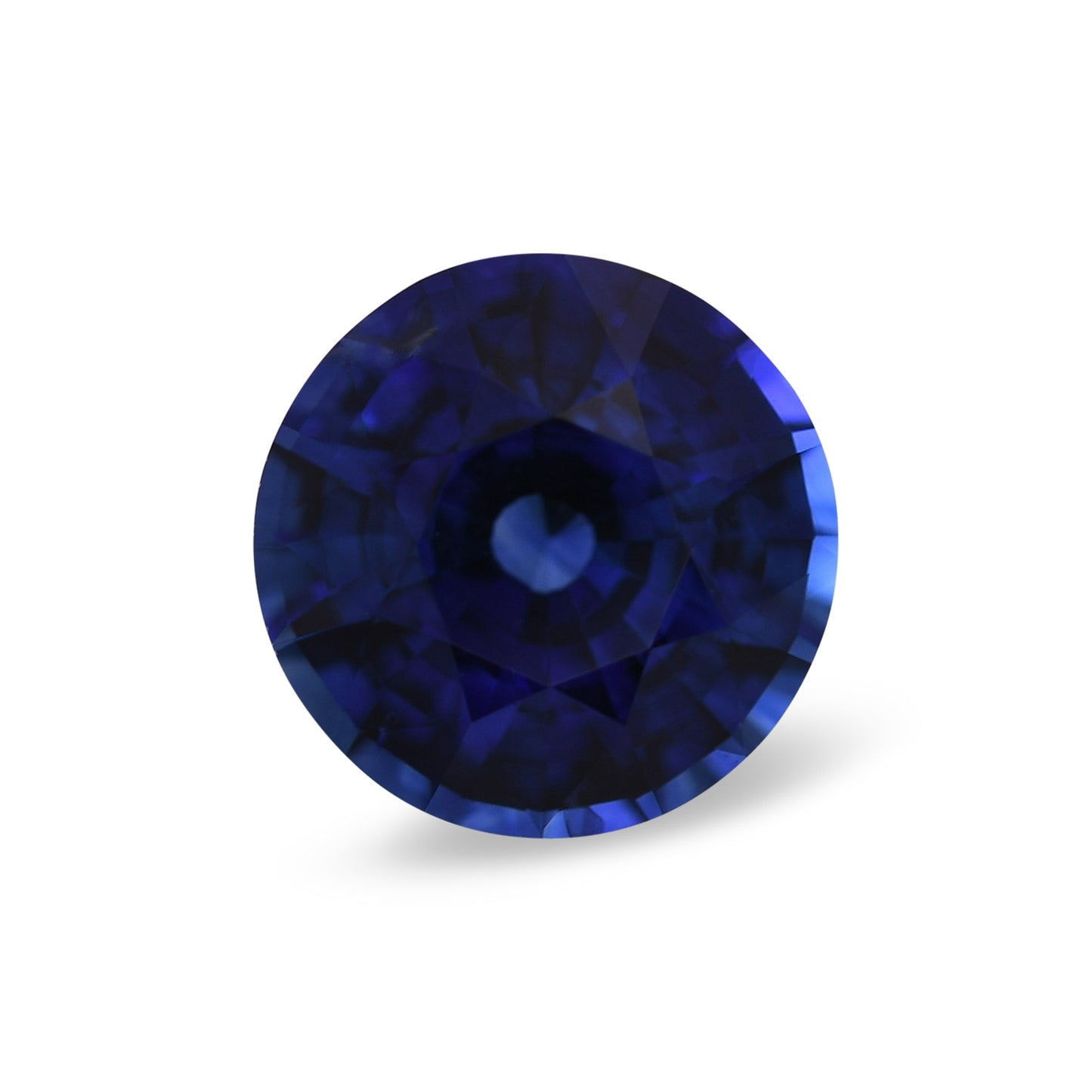 2,52 Karat blauer runder Saphir aus Sri Lanka