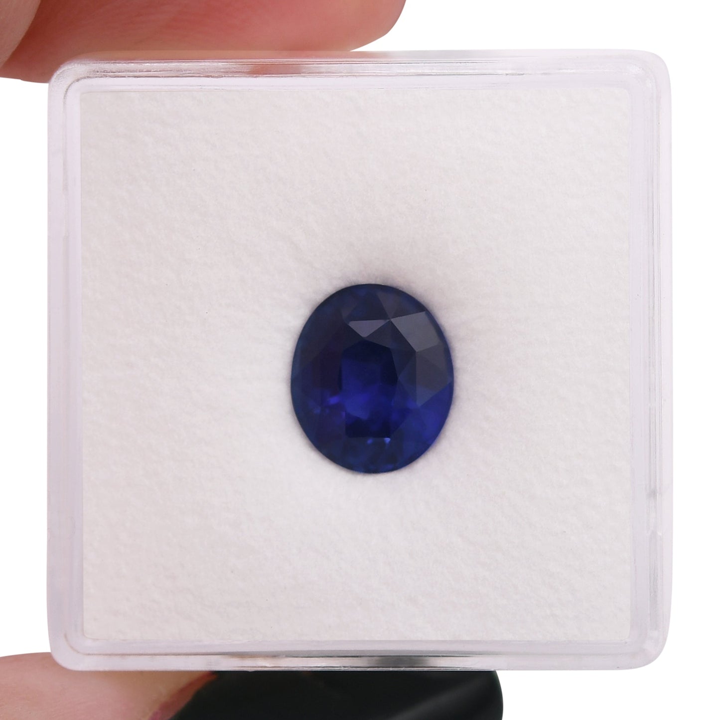 2,72 Karat blauer ovaler Saphir aus Sri Lanka