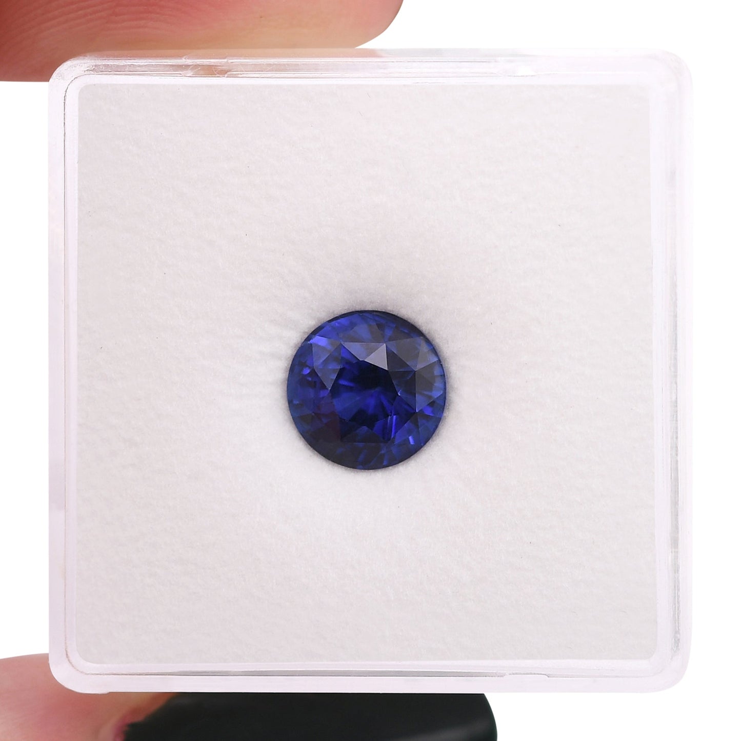 1,99 Karat blauer runder Saphir aus Sri Lanka