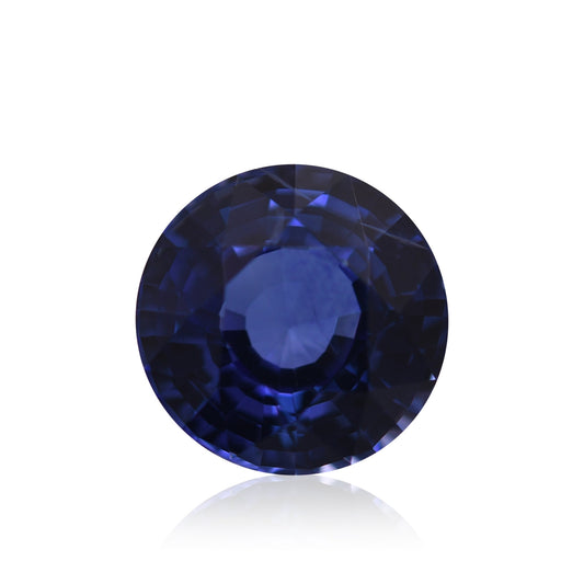 1,68 Karat blauer runder Saphir aus Sri Lanka