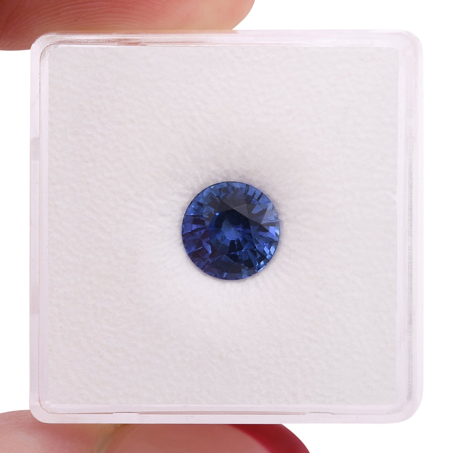 1,98 Karat blauer runder Saphir aus Sri Lanka