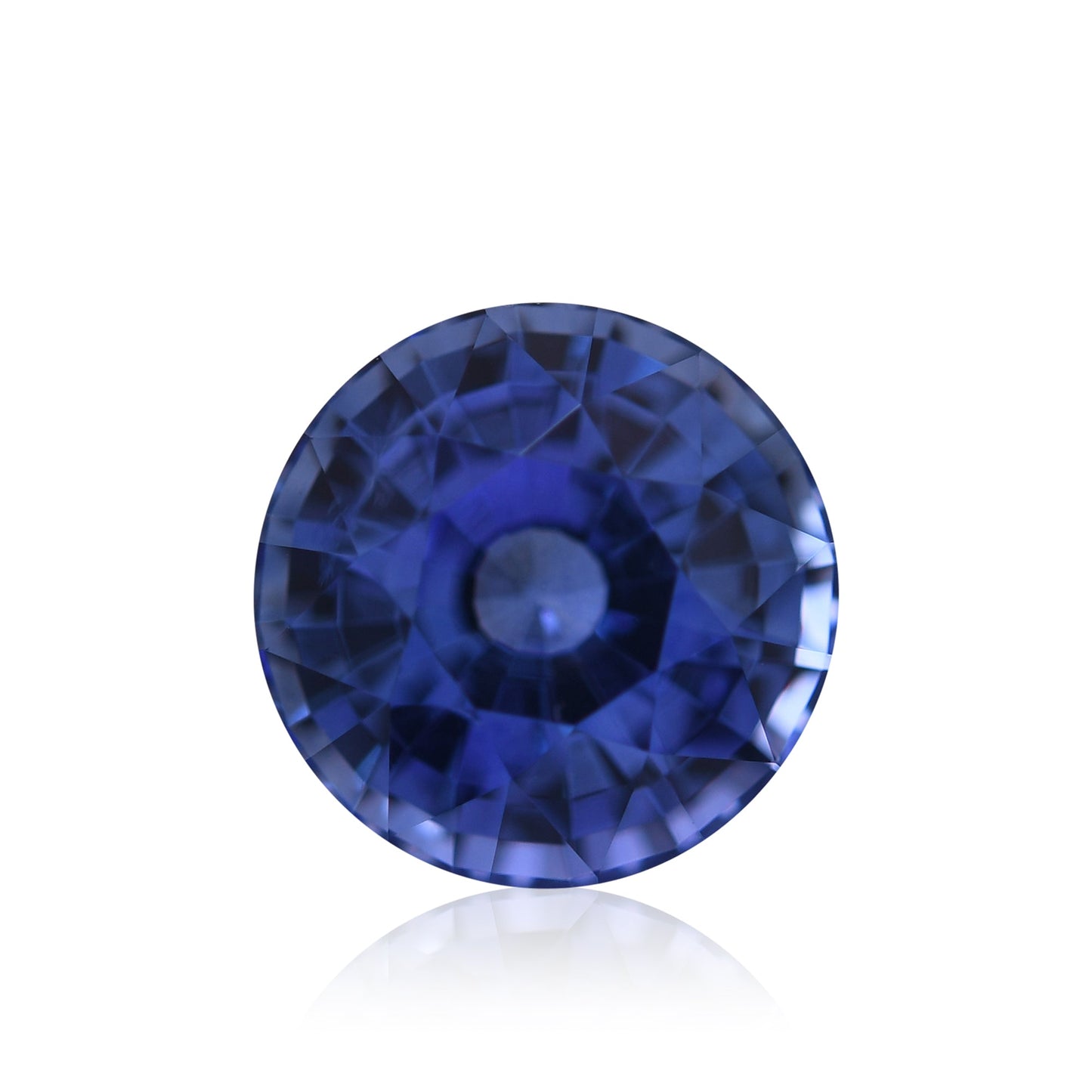 1,98 Karat blauer runder Saphir aus Sri Lanka