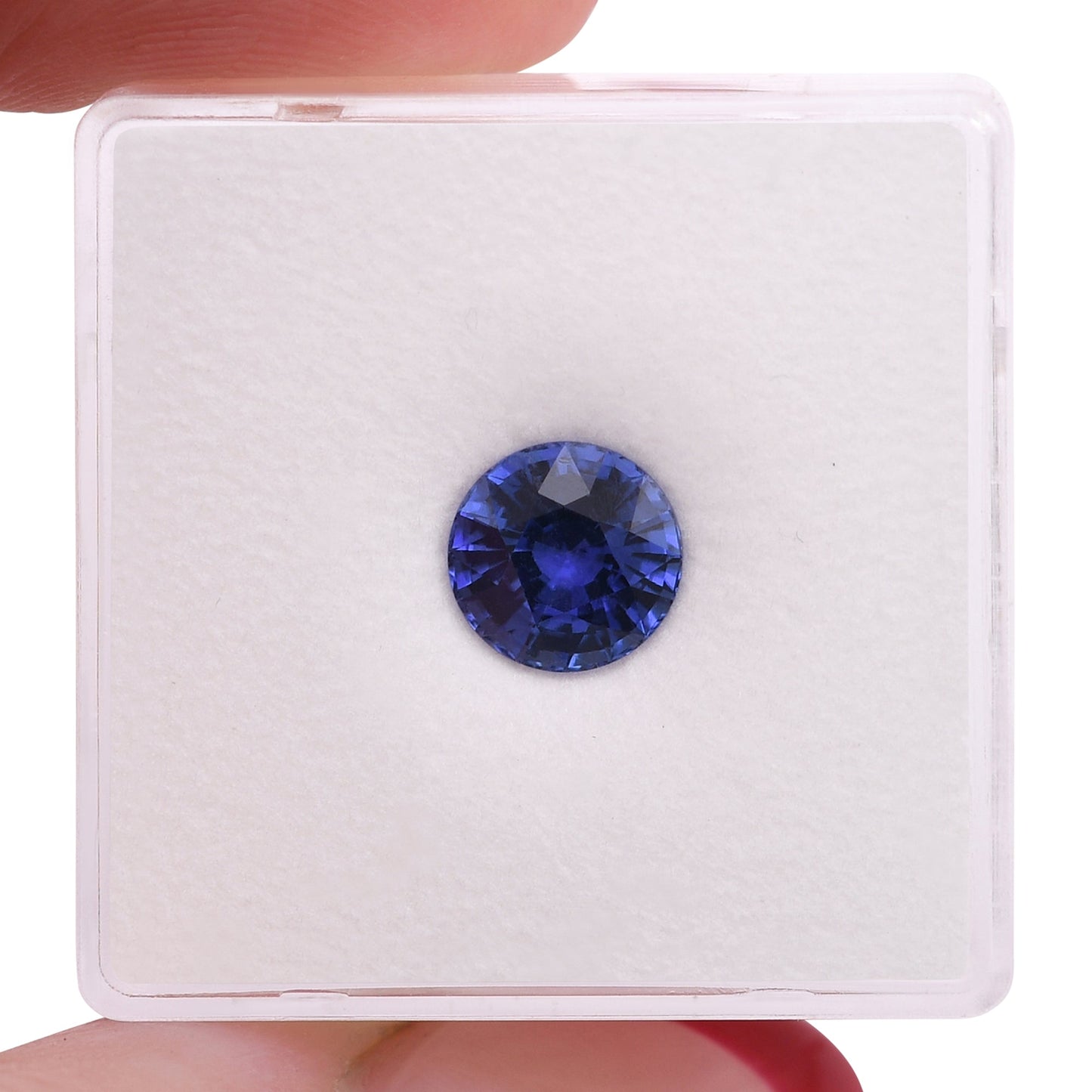 1,80 Karat blauer runder Saphir aus Sri Lanka