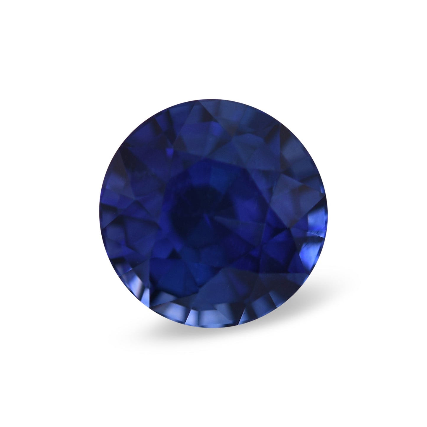 1,65 Karat blauer runder Saphir aus Sri Lanka