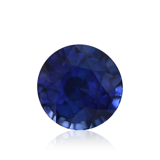 1,65 Karat blauer runder Saphir aus Sri Lanka