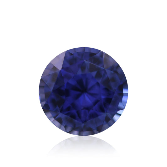 1,56 Karat blauer runder Saphir aus Sri Lanka