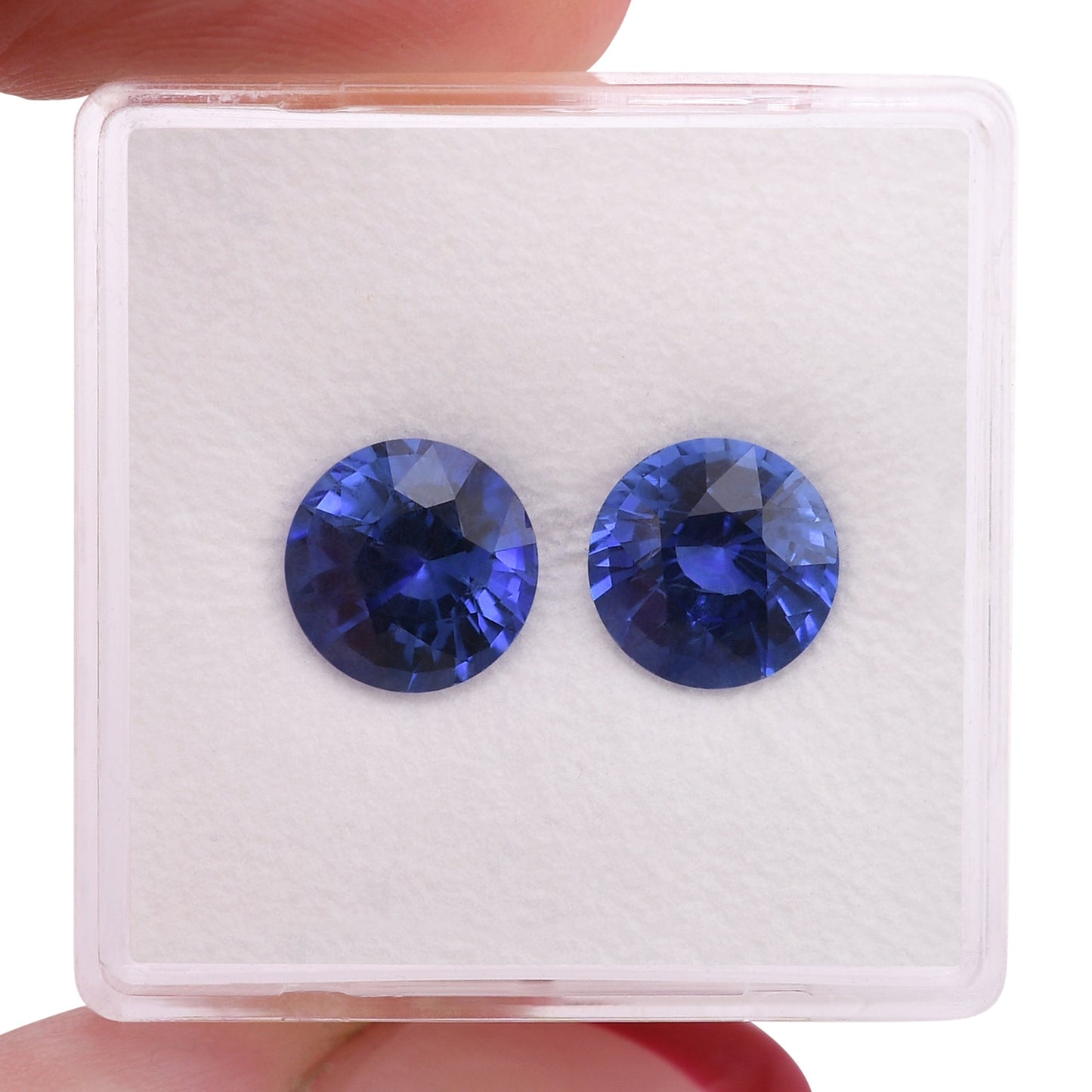 4,15 Karat blauer runder Saphir aus Sri Lanka