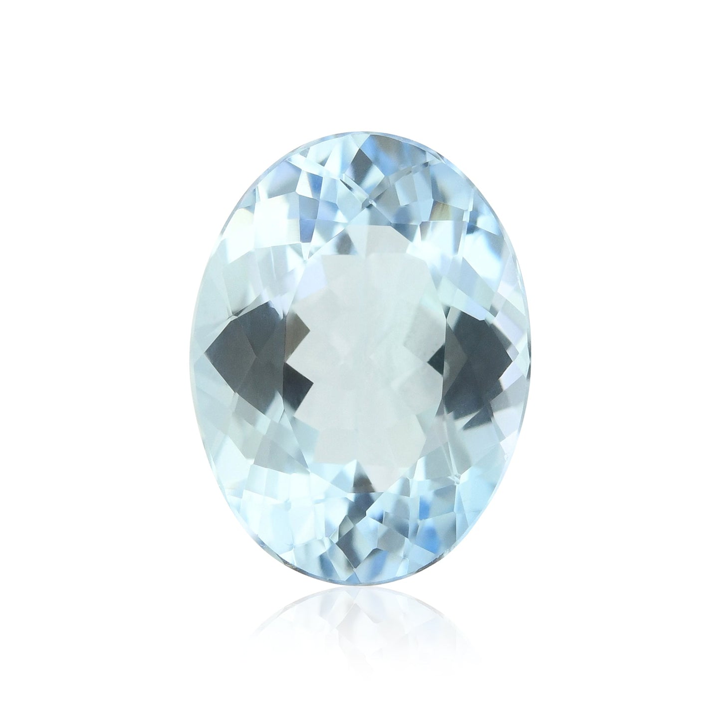 3,02 Karat blauer brasilianischer ovaler Aquamarin