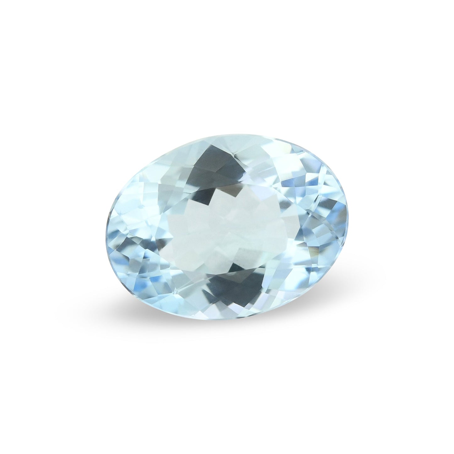 3,02 Karat blauer brasilianischer ovaler Aquamarin