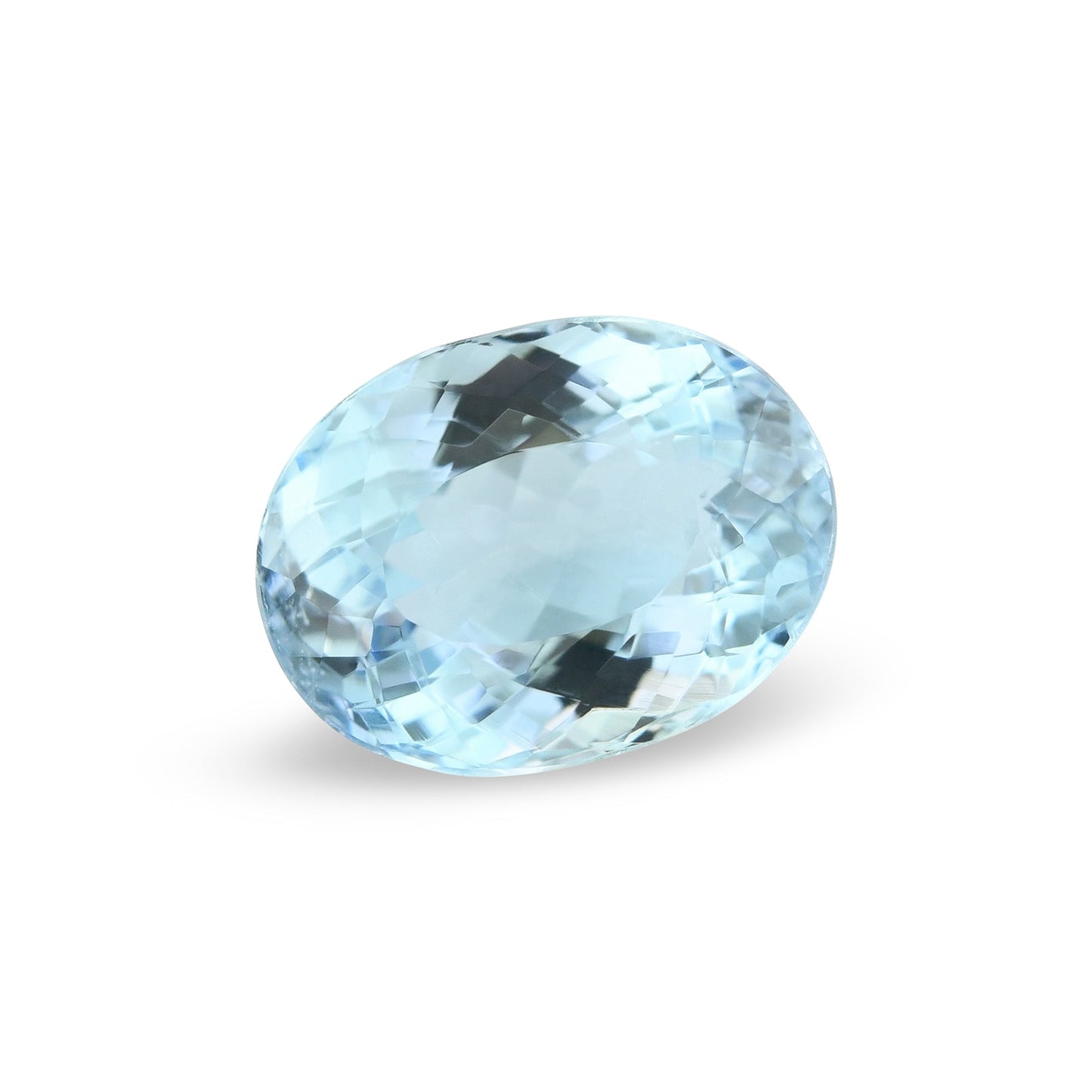 3,32 Karat blauer brasilianischer ovaler Aquamarin