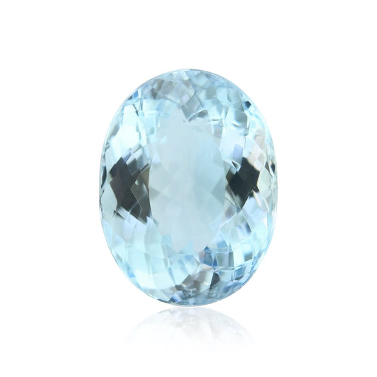 3,32 Karat blauer brasilianischer ovaler Aquamarin