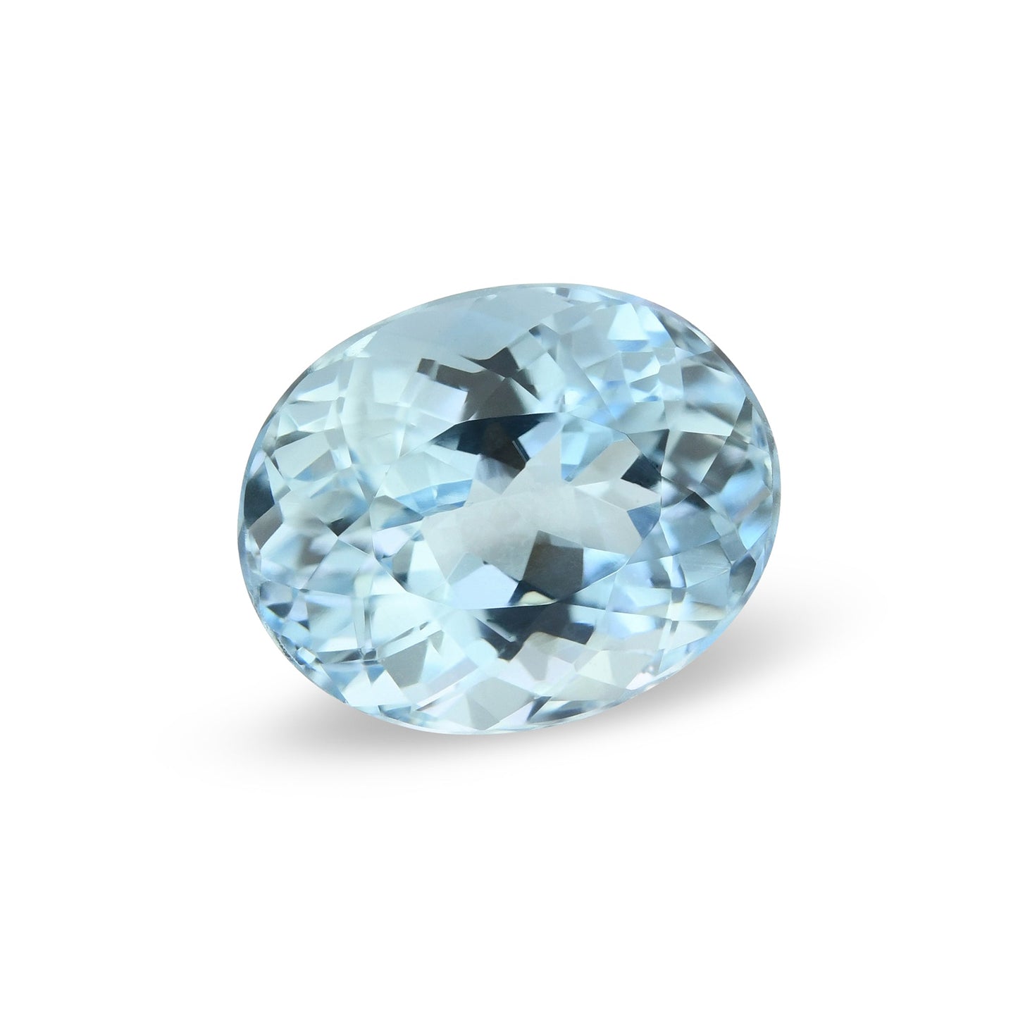 3,02 Karat blauer brasilianischer ovaler Aquamarin