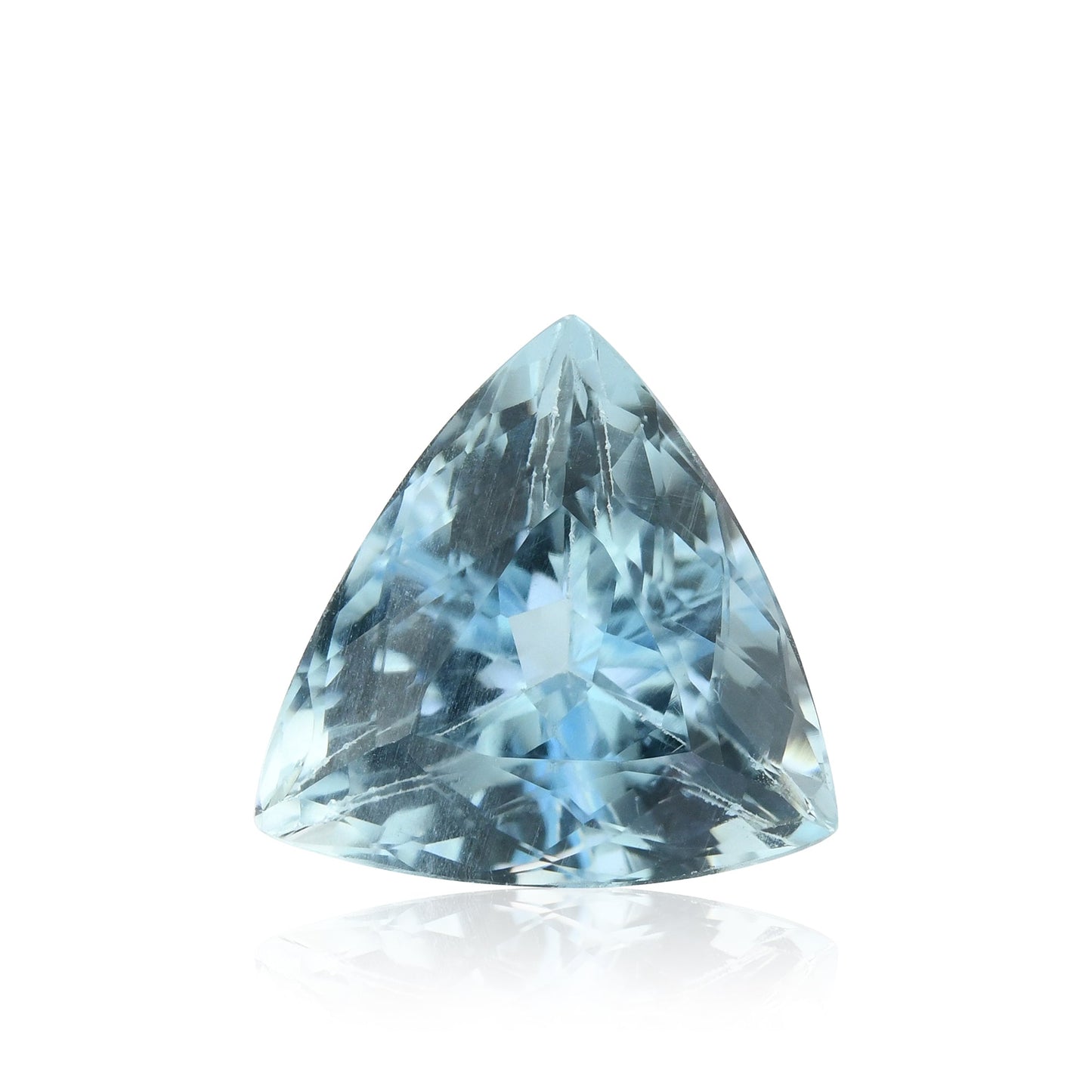 4,11 Karat blauer brasilianischer Dreieck-Aquamarin