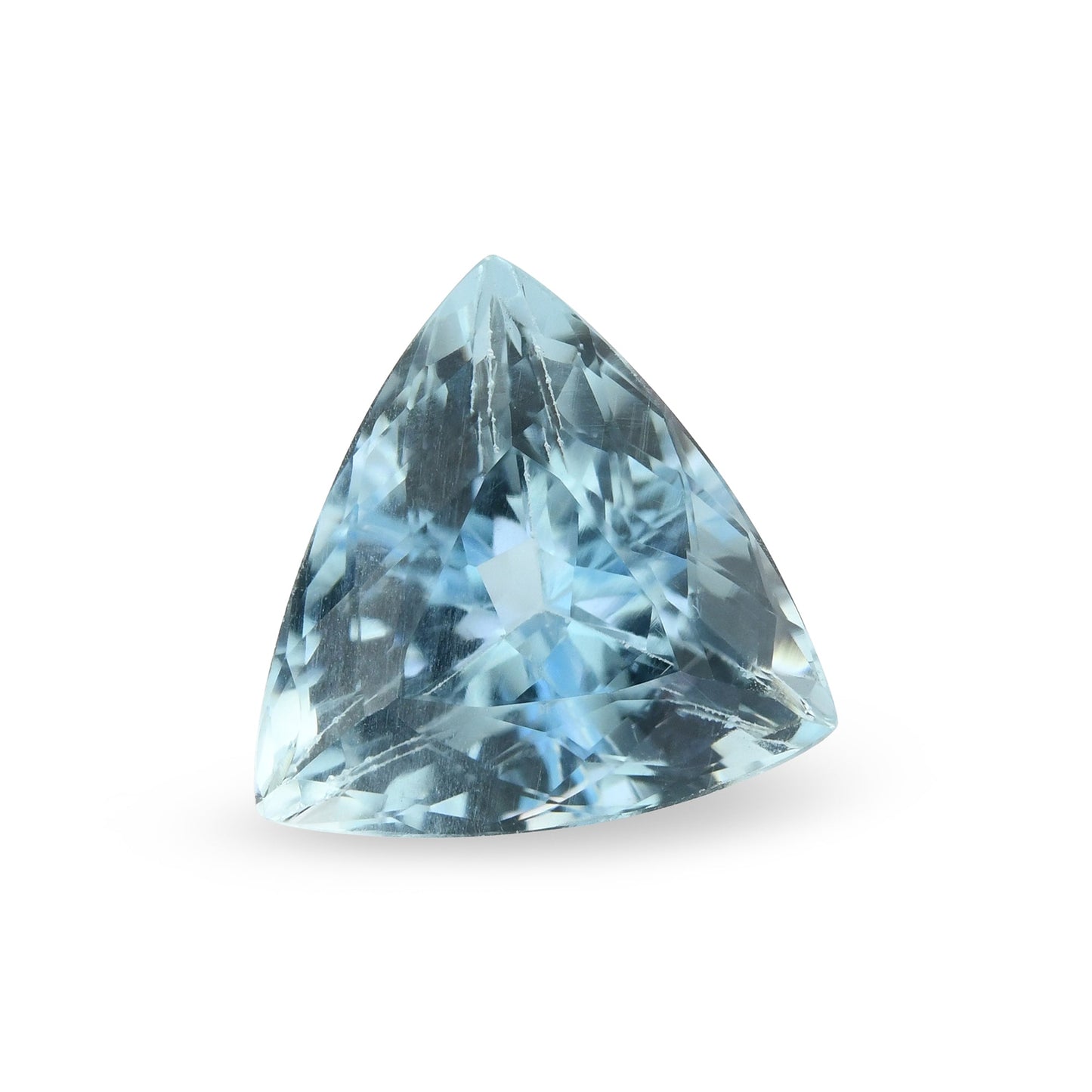 4,11 Karat blauer brasilianischer Dreieck-Aquamarin