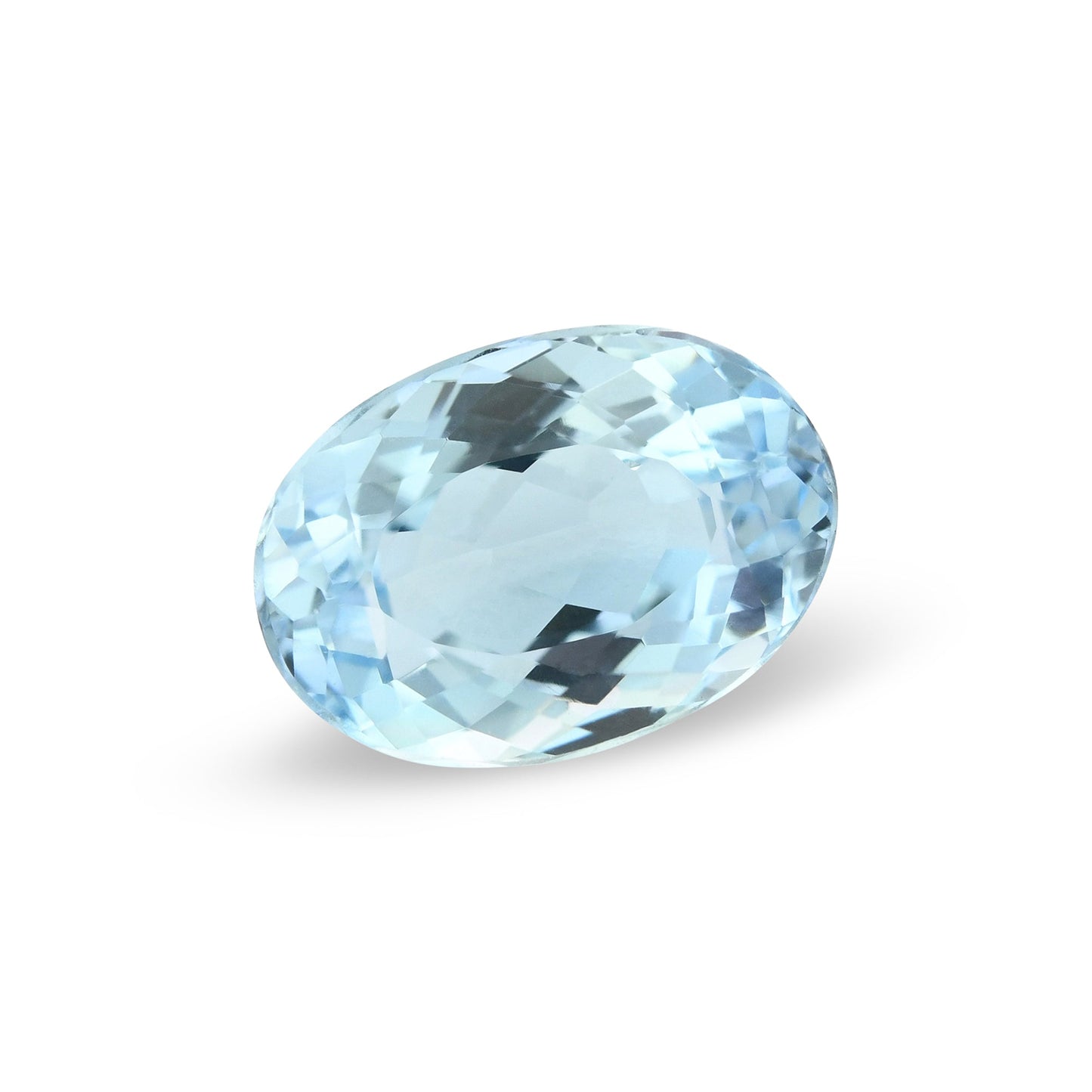 3,01 Karat blauer brasilianischer ovaler Aquamarin