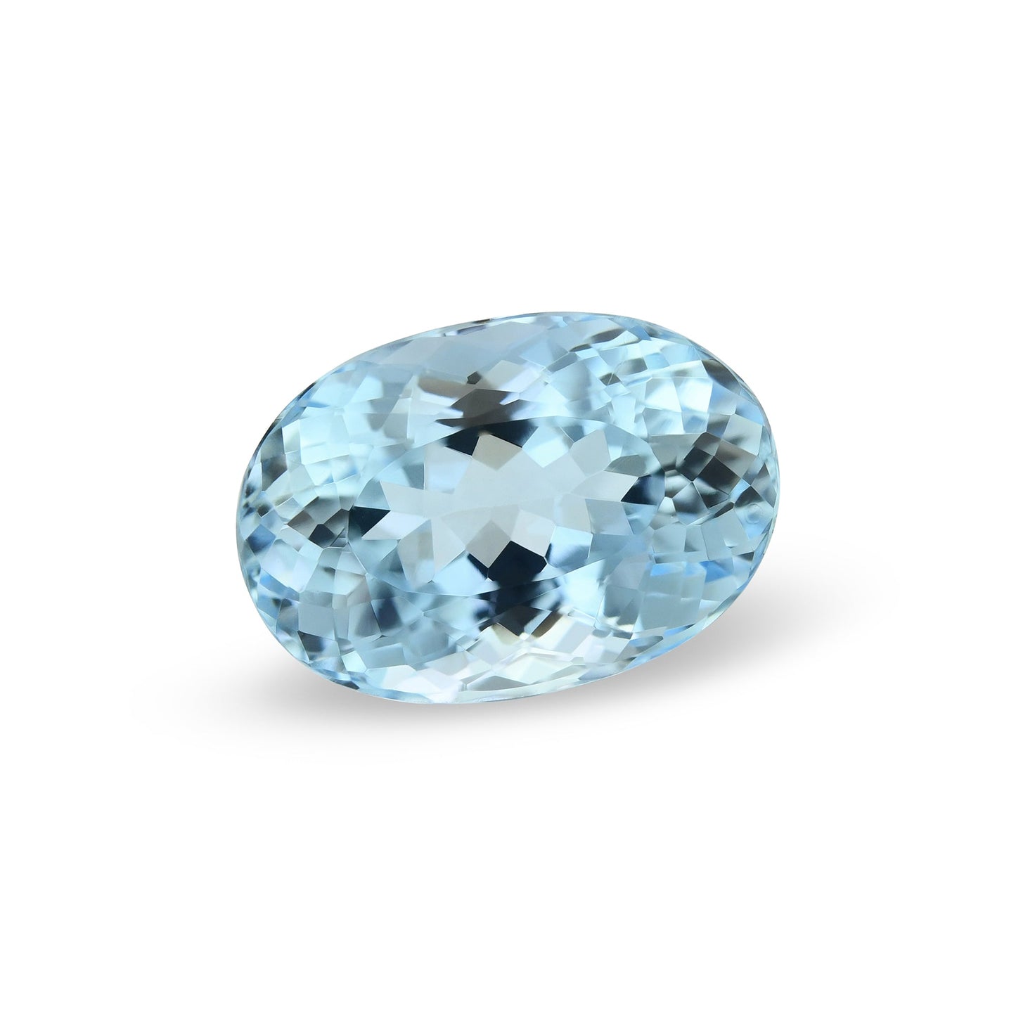 4,58 Karat blauer brasilianischer ovaler Aquamarin
