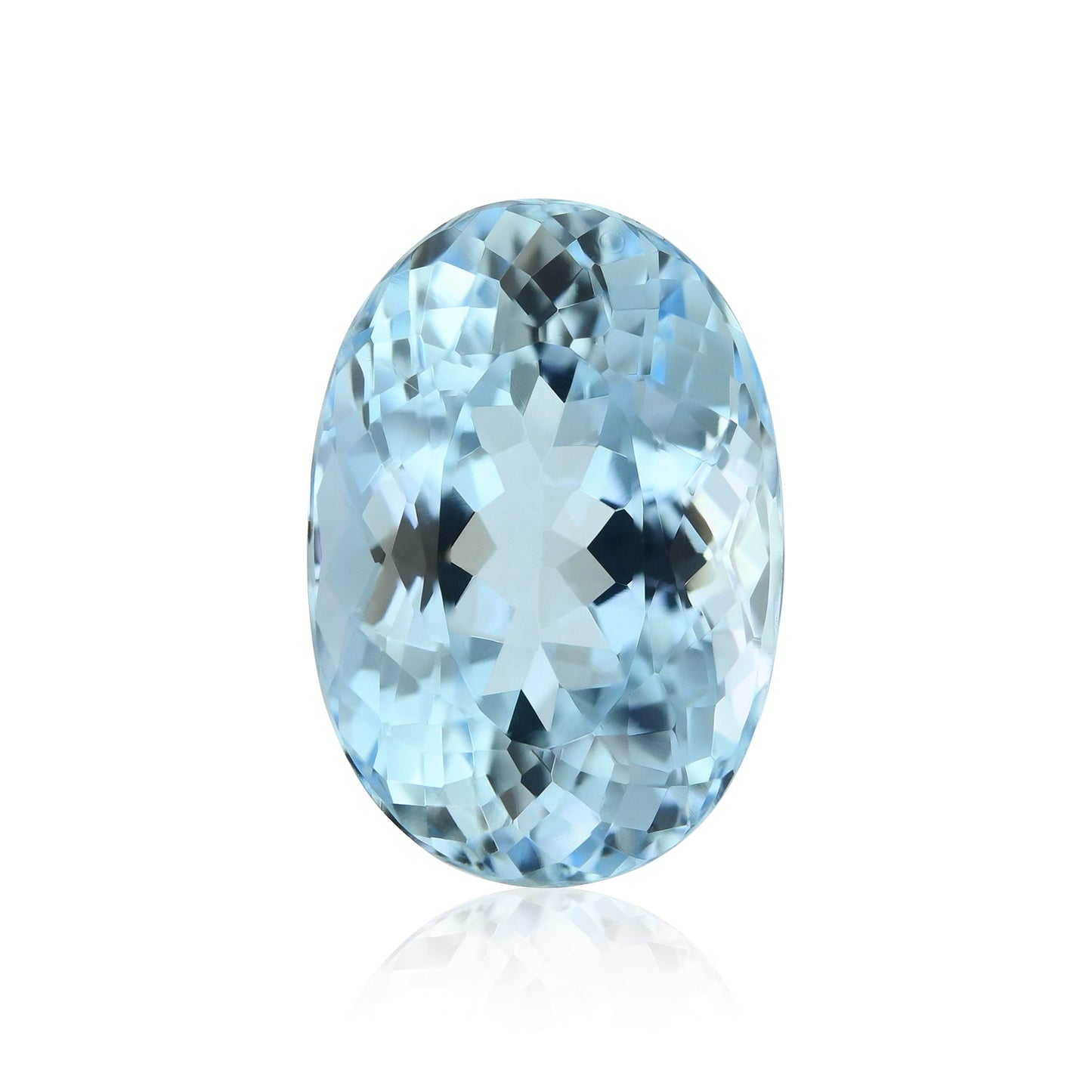 4,58 Karat blauer brasilianischer ovaler Aquamarin