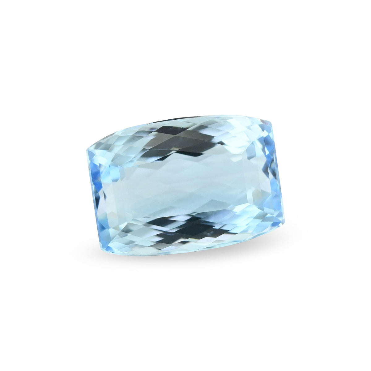 4,25 Karat blauer brasilianischer Kissen-Aquamarin
