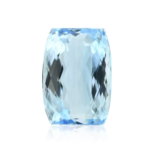 4,25 Karat blauer brasilianischer Kissen-Aquamarin