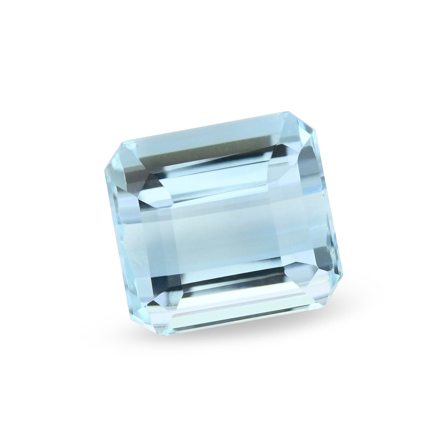4,13 Karat blauer brasilianischer achteckiger Aquamarin