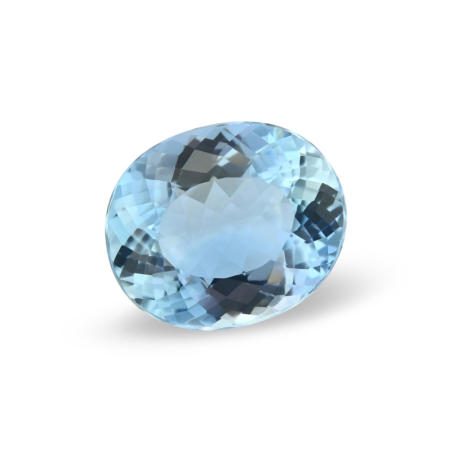 4,64 Karat blauer brasilianischer ovaler Aquamarin