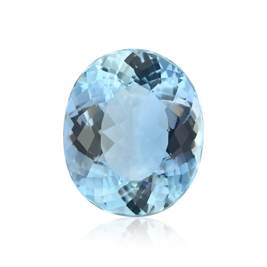 4,64 Karat blauer brasilianischer ovaler Aquamarin