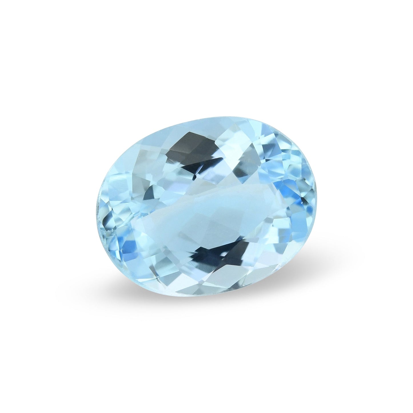 4,38 Karat blauer brasilianischer ovaler Aquamarin