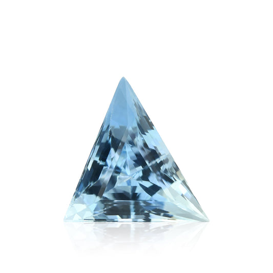 4,68 Karat blauer brasilianischer Dreieck-Aquamarin