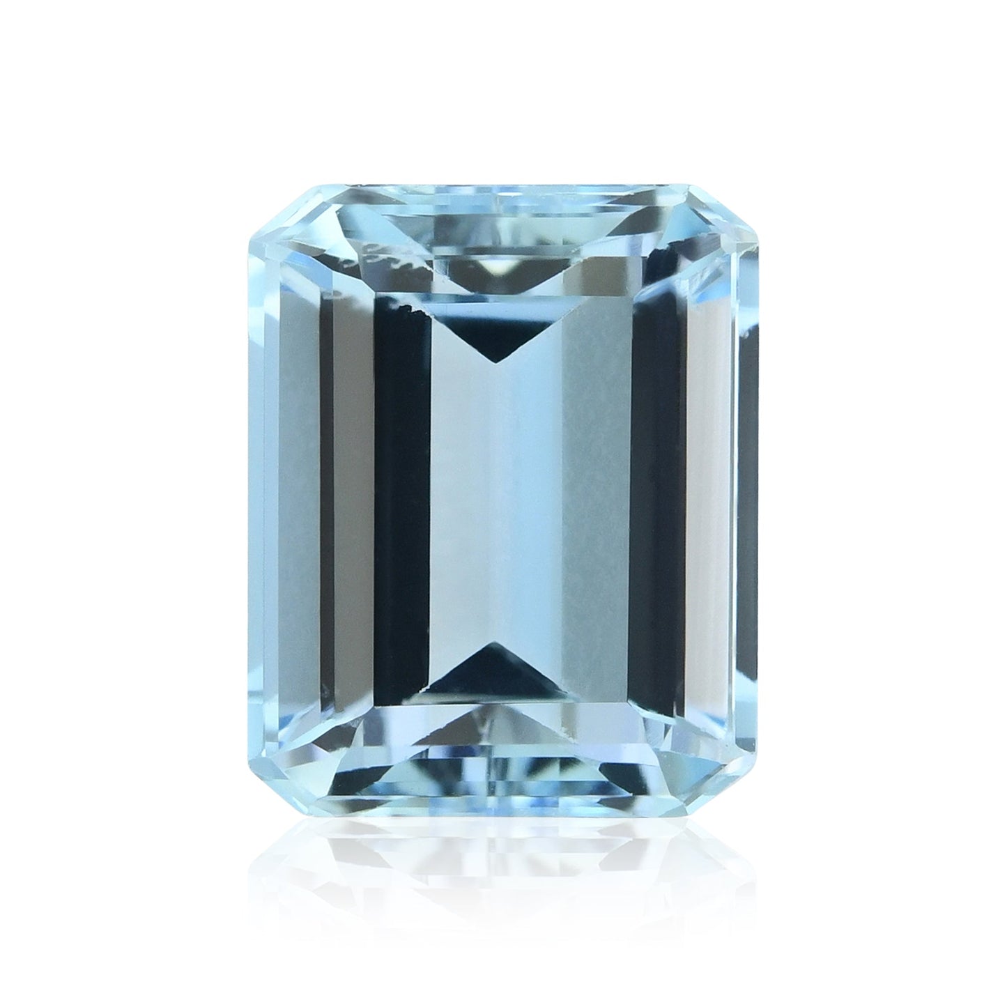 3,53 Karat blauer brasilianischer achteckiger Aquamarin
