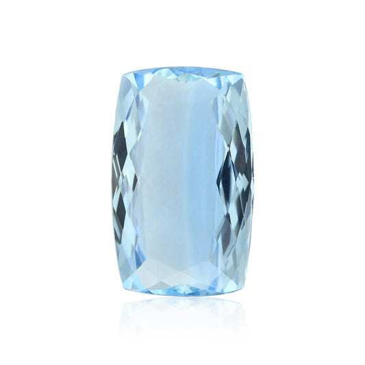 4,20 Karat blauer brasilianischer Kissen-Aquamarin