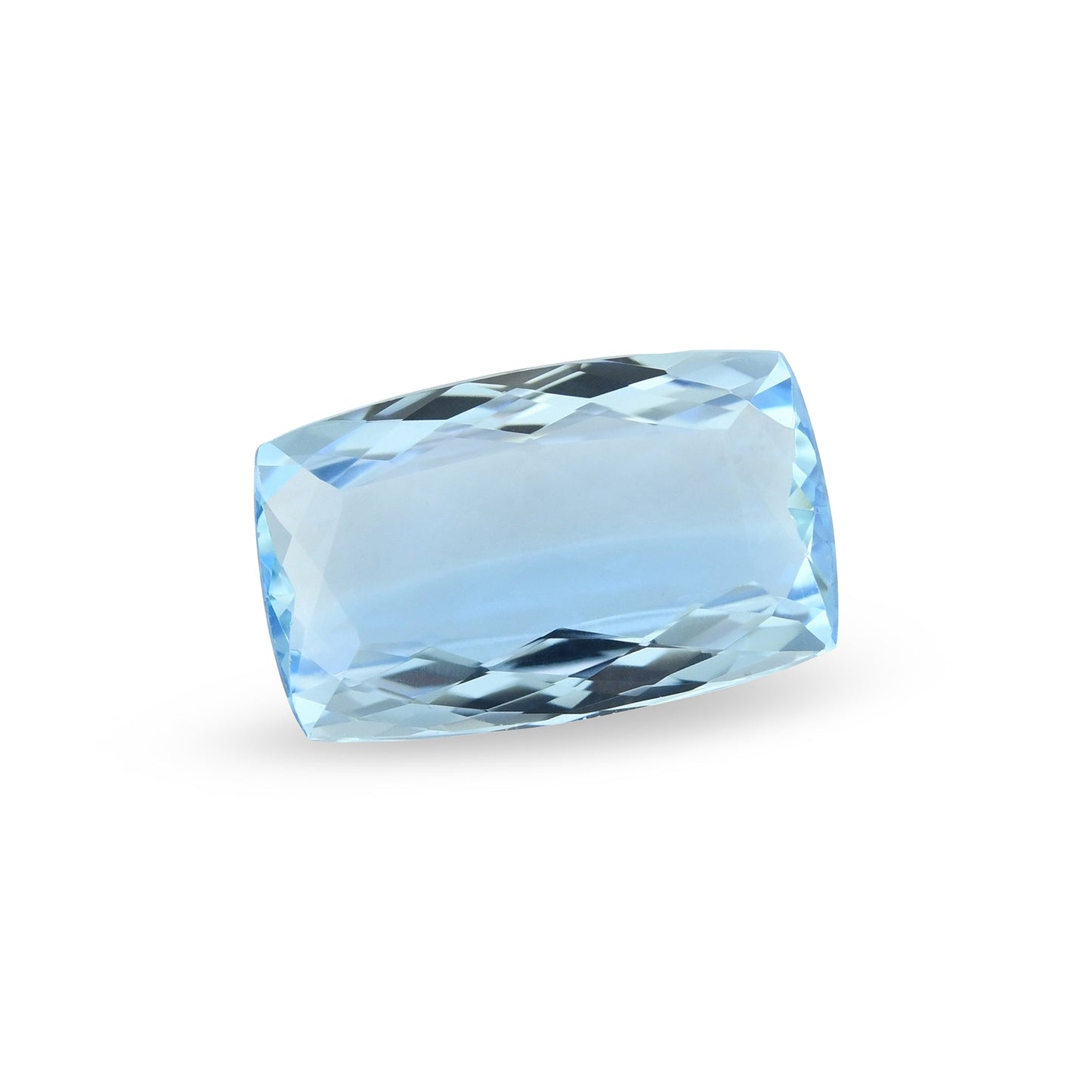 4,20 Karat blauer brasilianischer Kissen-Aquamarin