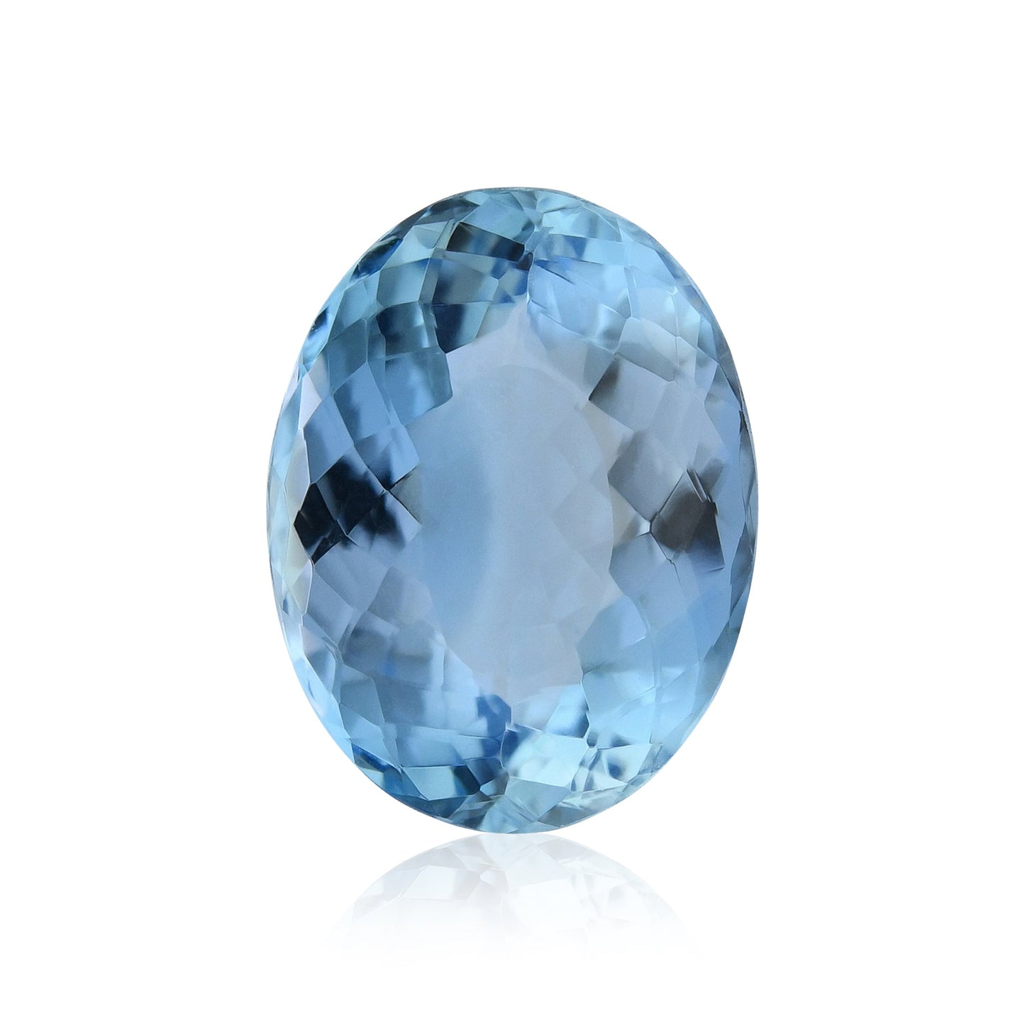 4,21 Karat blauer brasilianischer ovaler Aquamarin