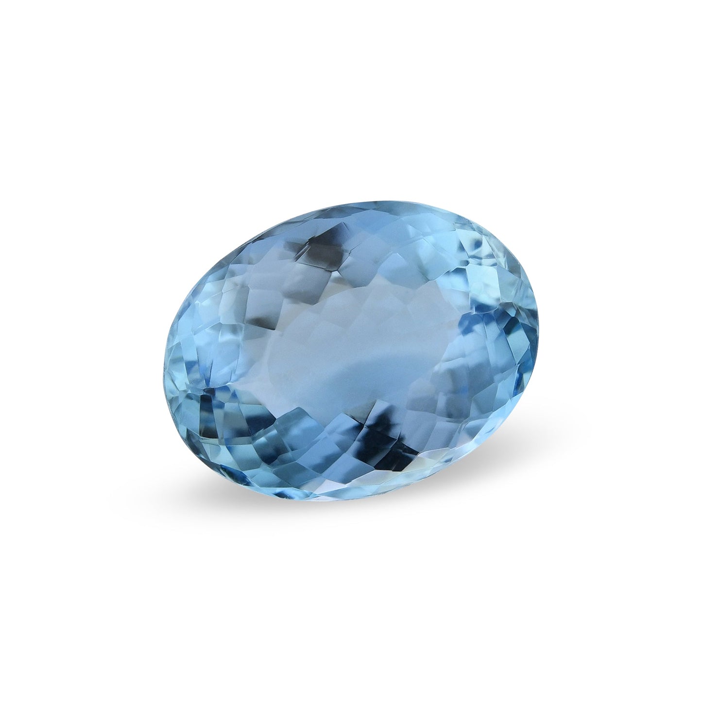 4,21 Karat blauer brasilianischer ovaler Aquamarin