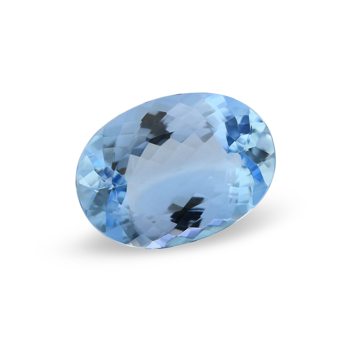 3,17 Karat blauer brasilianischer ovaler Aquamarin