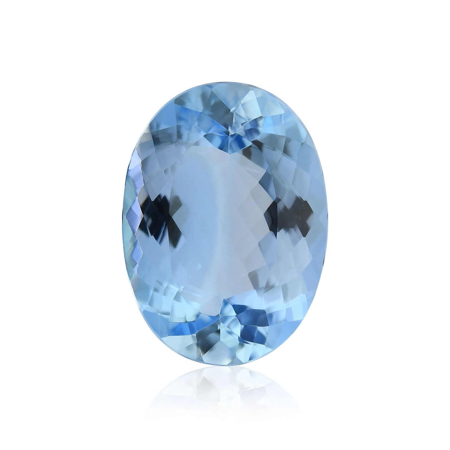 3,17 Karat blauer brasilianischer ovaler Aquamarin